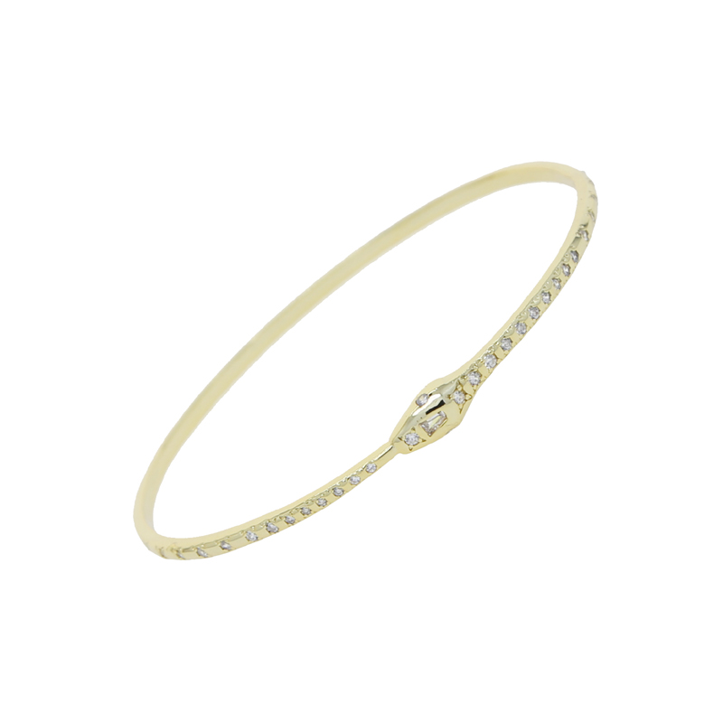 New design snake shape bracelet bangle with cz paved gold silver color party punk styles wedding bracelets jewelry wholesale