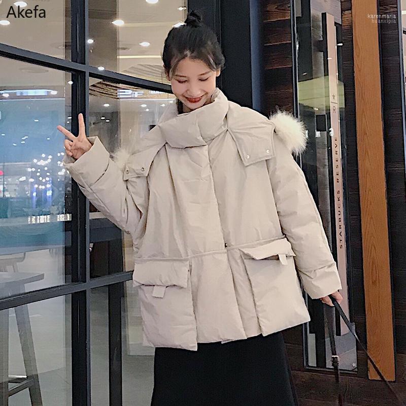 Women's Down & Parkas 2022 Winter Thick Short Style Jacket Women Hooded Stand Collar Loose Female With Fur Warm Casual Coat Kare22, Black
Women's Down & Parkas 2022 Winter Thick Short Style Jacket Women Hooded Stand Collar Loose Female With Fur Warm Casual Coat Kare22, Black