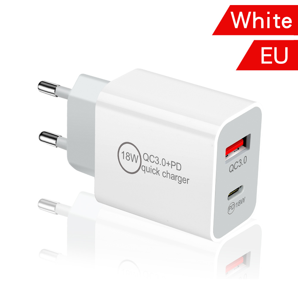 PD12W Chargers Mobile Phone Charging Multi-port Charger Head Tablet Power Adapter with Package