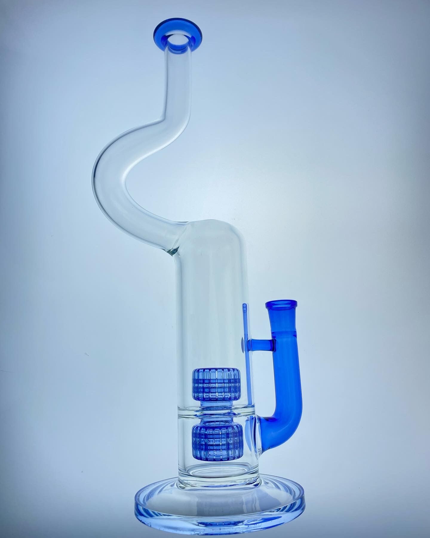 Smoking Pipes blue bong 16 inch 18mm joint bent neck double perks high quality
Smoking Pipes blue bong 16 inch 18mm joint bent neck double perks high quality