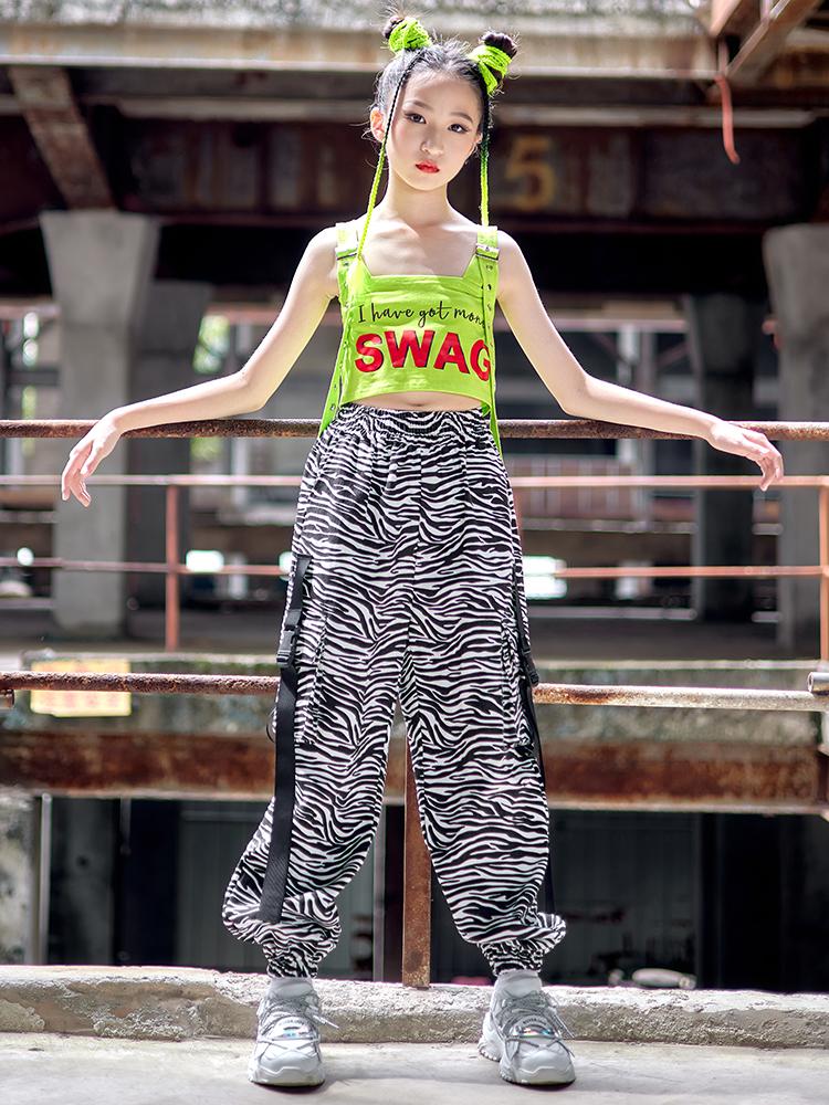 Stage Wear Summer Girls Clothes Jazz Dance Costume Green Vest Navel Suit Cargo Pants Kids Hip Hop Clothing Kpop Outfit BL8600Stage
Stage Wear Summer Girls Clothes Jazz Dance Costume Green Vest Navel Suit Cargo Pants Kids Hip Hop Clothing Kpop Outfit BL8600Stage