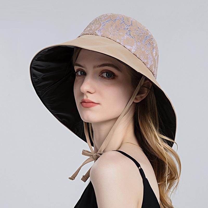 Wide Brim Hats Solid Color Summer Hat For Women Foldable Sun Lace Flowers Design Visor Suncreen Floppy Cap Outdoor Beach Fishing Bucket HatW, Black
Wide Brim Hats Solid Color Summer Hat For Women Foldable Sun Lace Flowers Design Visor Suncreen Floppy Cap Outdoor Beach Fishing Bucket HatW, Black
