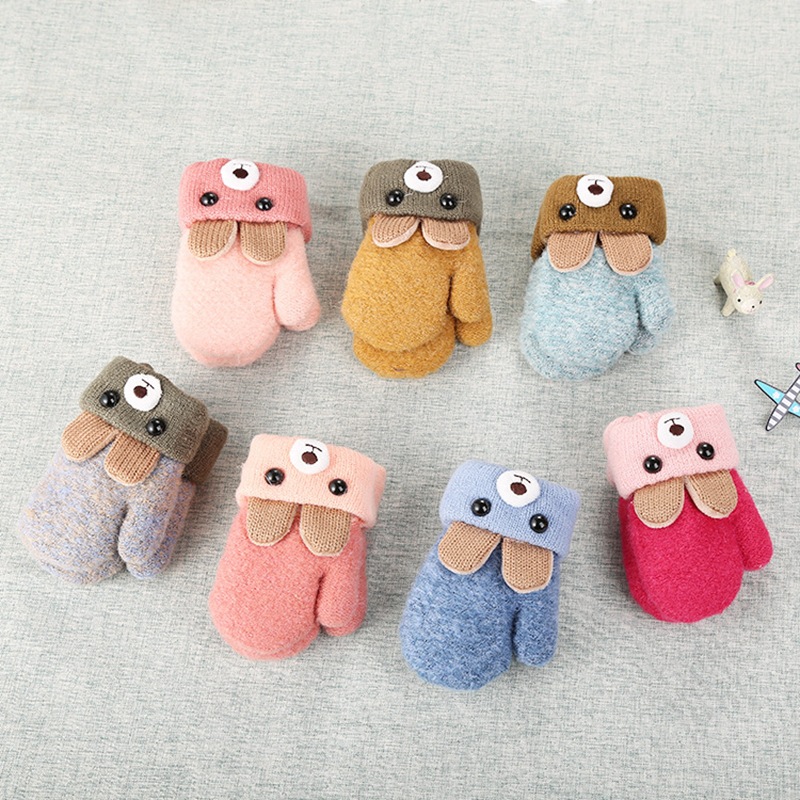 0-3 Years Old Cute Ears Bear Cartoon Childrens Gloves Winter Knitted Wool Double Layer Plus Velvet Thick Warm 954 D3, As show
0-3 Years Old Cute Ears Bear Cartoon Childrens Gloves Winter Knitted Wool Double Layer Plus Velvet Thick Warm 954 D3, As show