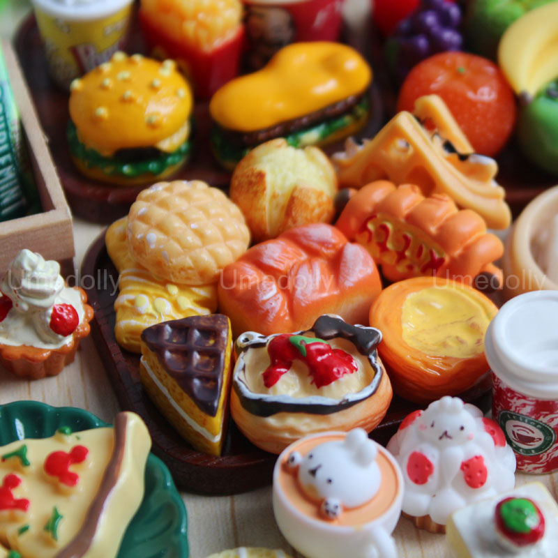 16 Miniature Dollhouse Food Supermarket Mini Snack Simulation Cake Wine Drink for Blyth s Doll Kitchen Accessories Toy 22072