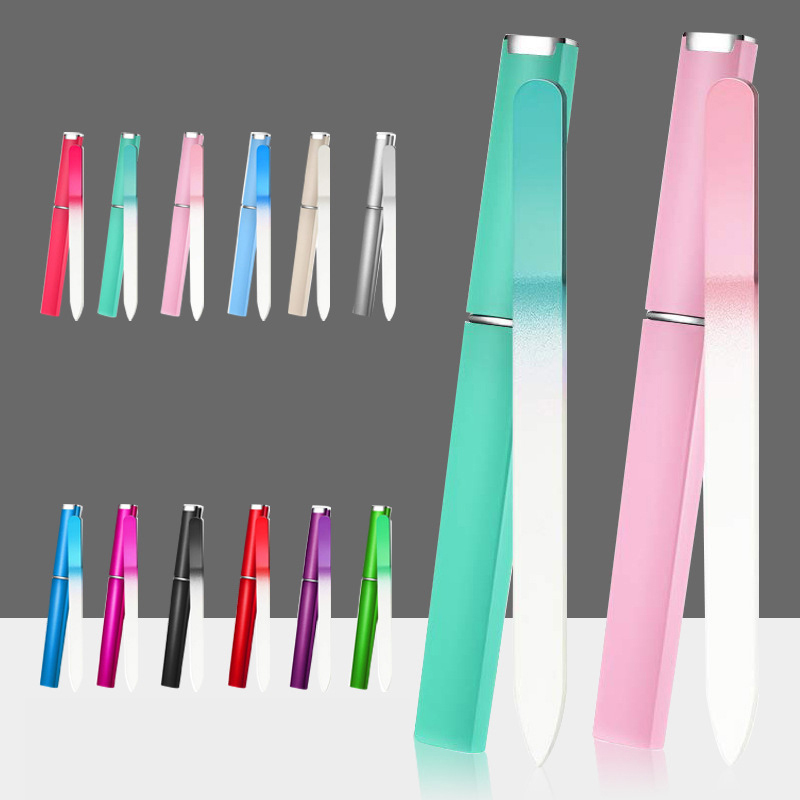 Crystal Glass Nail Files - Multicolor Sandblasted with Storage Box for Manicure, Pedicure and Nail Polish
Crystal Glass Nail Files - Multicolor Sandblasted with Storage Box for Manicure, Pedicure and Nail Polish