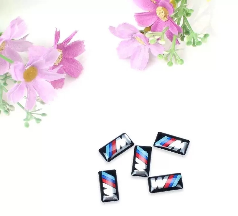 Auto Car Stickers for Bmw M M5 M6 F32 E53 E90 F10 X3 Epoxy logo Plastic Drop Sticker Car Styling