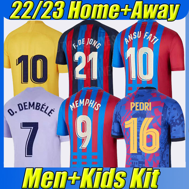 21/22/23 MEMPHIS KUN AGUERO soccer jerseys amiseta de futbol 2021 2022 2023 ANSU FATI GRIEZMANN F.DE JONG DEST PEDRI COUTINHO football shirt men kids kit uniforms, 21-22 third
21/22/23 MEMPHIS KUN AGUERO soccer jerseys amiseta de futbol 2021 2022 2023 ANSU FATI GRIEZMANN F.DE JONG DEST PEDRI COUTINHO football shirt men kids kit uniforms, 21-22 third