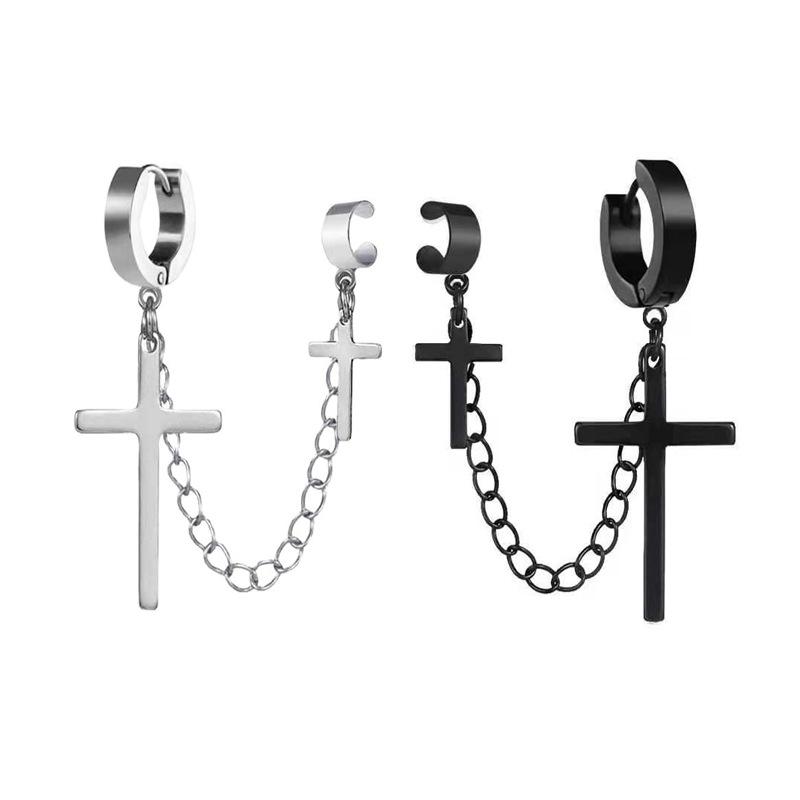 Dangle & Chandelier Punk Cross Chain Earrings For Women Men Girls Boys Gothic Hip Hop Chained Drop Earring Fashion Jewelry Gifts
Dangle & Chandelier Punk Cross Chain Earrings For Women Men Girls Boys Gothic Hip Hop Chained Drop Earring Fashion Jewelry Gifts