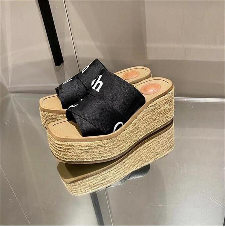 2022 Women Wedge Espadrille Slipper Fashion grosgrain Cord Platform Sandal Canvas High Heels Designer slipper, Go7
2022 Women Wedge Espadrille Slipper Fashion grosgrain Cord Platform Sandal Canvas High Heels Designer slipper, Go7