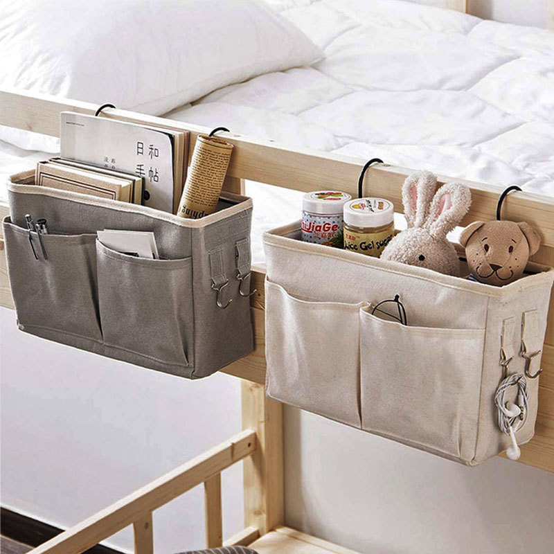 Portable Baby Crib Diaper Organizer Linen Baby Bed Accessories Bedside Hanging Organizer Pocket Storage Bag Organizador Pouch 220531