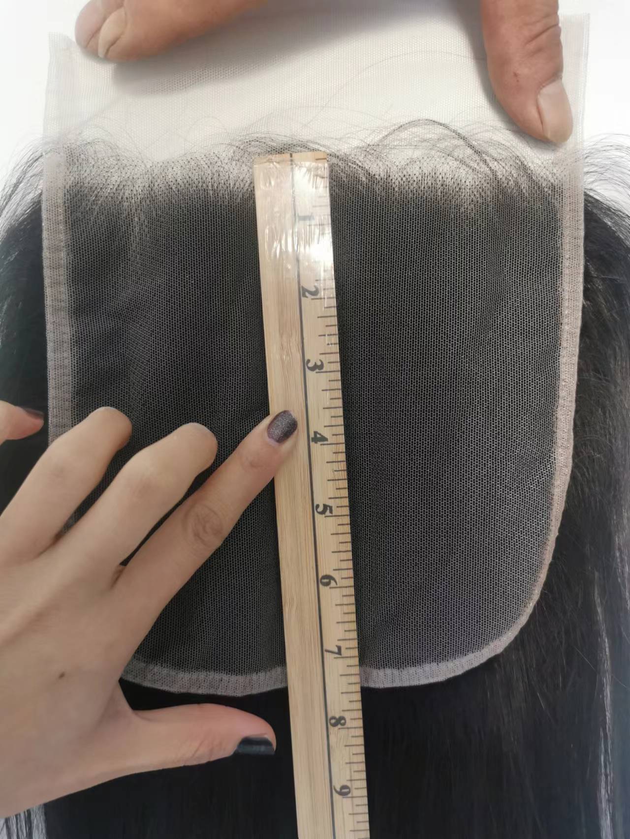 Brazilian Virgin Hair HD 7X7 Transparent Lace Closure Straight Human Hair 10-20inch Natural Color