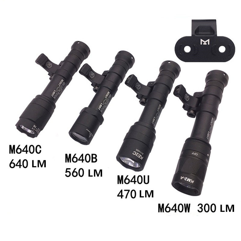 Surefir M640B M640W M640C M640U Tactical Flashlight with Strobe Airsoft Scout Light for Mlok Keymod Rail
Surefir M640B M640W M640C M640U Tactical Flashlight with Strobe Airsoft Scout Light for Mlok Keymod Rail