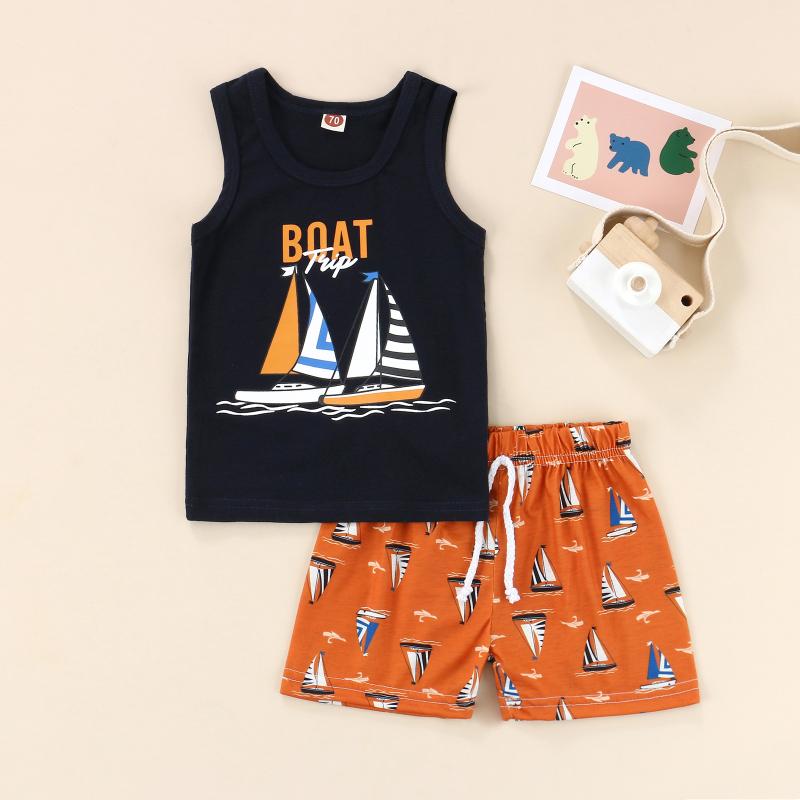 Clothing Sets Kid Baby Boys 2022 Summer Outfit Sailboat Print Sleeveless Tank Tops With Stretch Drawstring Casual Shorts SetClothing, As pic
Clothing Sets Kid Baby Boys 2022 Summer Outfit Sailboat Print Sleeveless Tank Tops With Stretch Drawstring Casual Shorts SetClothing, As pic