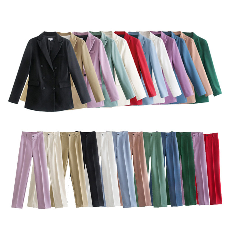 T050 Women's Jacktet Double Breasted Notched Blazer Office Suit Pantsuit Solid Long Sleeve Suit + Trousers Blazer Mujer business meeting, Beige
T050 Women's Jacktet Double Breasted Notched Blazer Office Suit Pantsuit Solid Long Sleeve Suit + Trousers Blazer Mujer business meeting, Beige