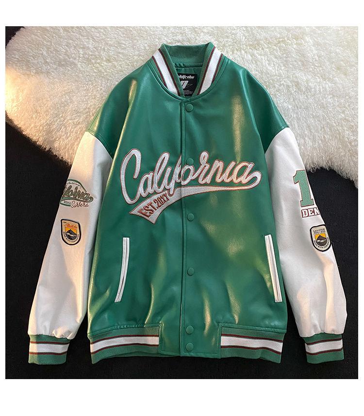 Men's Jackets 2022 Spring And Autumn Retro Letter Embroidery Motorcycle Bomb Street Couple Baseball Uniform Casual Loose Jacket
Men's Jackets 2022 Spring And Autumn Retro Letter Embroidery Motorcycle Bomb Street Couple Baseball Uniform Casual Loose Jacket