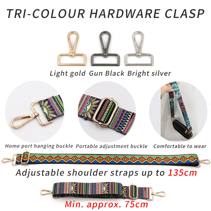 Handbag Straps for Crossbody Adjustable Bag Accessories Belt For Wide Nylon Shoulder bag 220813