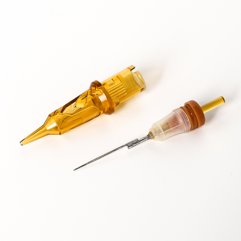 Ambition Golden Armor Tattoo Cartridge Needles RL Disposable Sterilized Safety Tattoo Needle for Cartridge Machines Grips 20pcs 220726