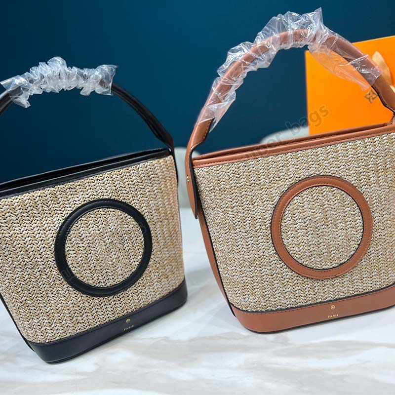Woven Bucket Bags Designer Women Handbag Purse Wallet Shoulder Messenger Bag Large LOGO tote 21cm, Color 2 
Woven Bucket Bags Designer Women Handbag Purse Wallet Shoulder Messenger Bag Large LOGO tote 21cm, Color 2