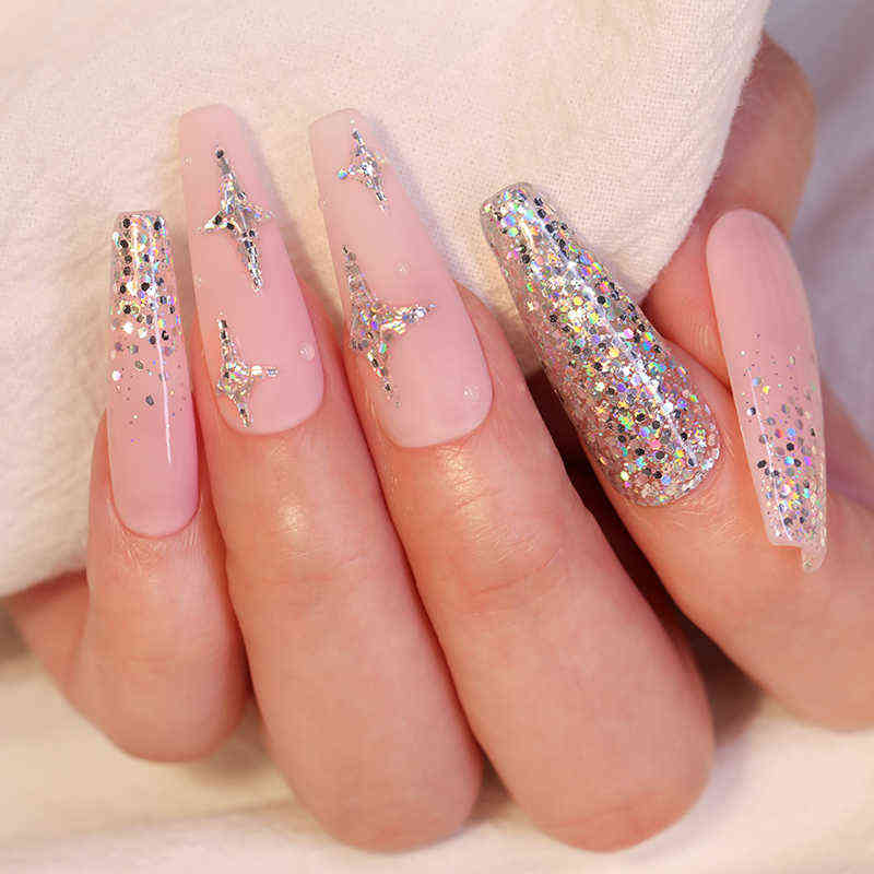 NXY Nail Gel 7 5ml Polish Light Blue Gray Glitter Sequins Color Soak Off Uv Led Varnish for Art 0328