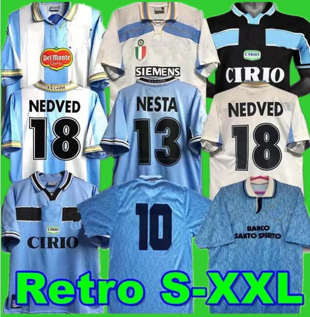 lazio Retro 1989 1990 1991 1992 1999 2000 2001 soccer jerseys NEDVED SIMEONE SALAS GASCOIGNE home away football shirt VERON CRESPO NESTA 89 90 91 92 93 98 99 00 100TH
lazio Retro 1989 1990 1991 1992 1999 2000 2001 soccer jerseys NEDVED SIMEONE SALAS GASCOIGNE home away football shirt VERON CRESPO NESTA 89 90 91 92 93 98 99 00 100TH