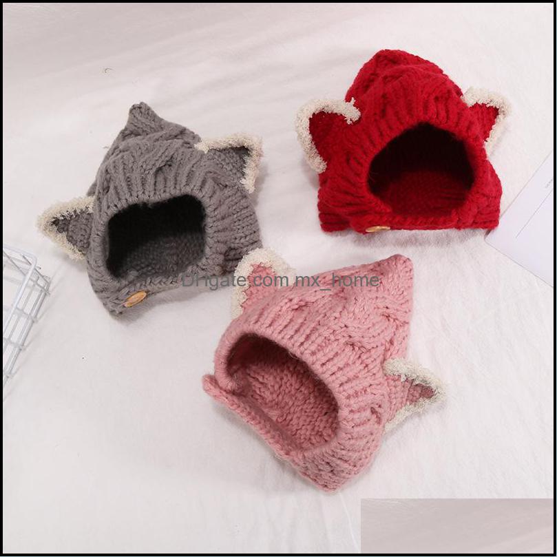 Caps Hats New Autumn Winter Kids Knitted Cartoon Ear Baby Beanies Boys Girls Babies Skl Headwear Earmuffs Ch Mxhome Dhrtb, Khaki
Caps Hats New Autumn Winter Kids Knitted Cartoon Ear Baby Beanies Boys Girls Babies Skl Headwear Earmuffs Ch Mxhome Dhrtb, Khaki