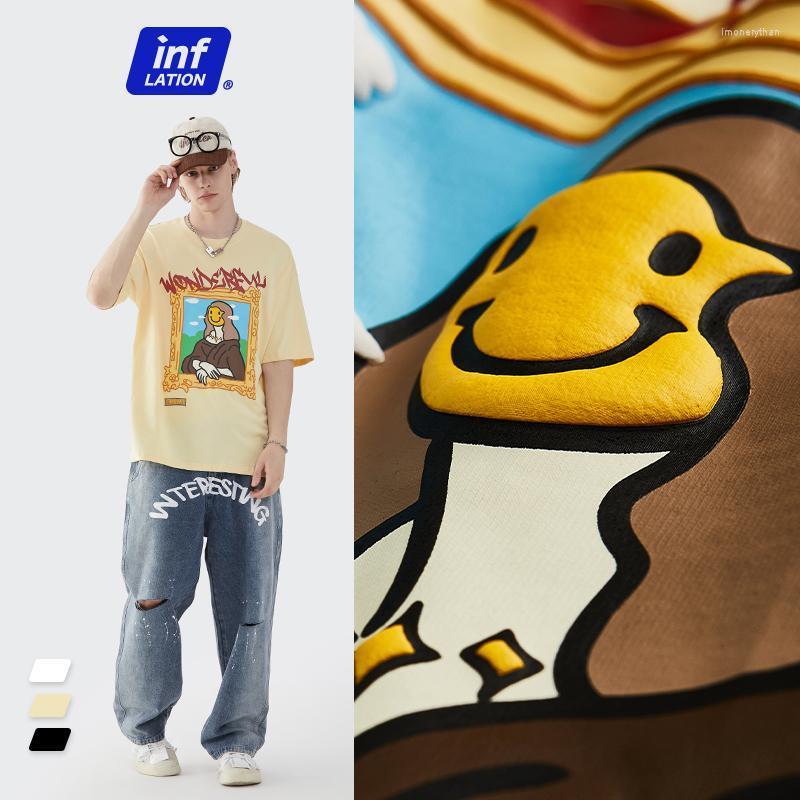 Men's T-Shirts Cartoon Painting Foam Printing Unisex Oversized Short-sleeved TeesMen's Imon22, Apricot
Men's T-Shirts Cartoon Painting Foam Printing Unisex Oversized Short-sleeved TeesMen's Imon22, Apricot