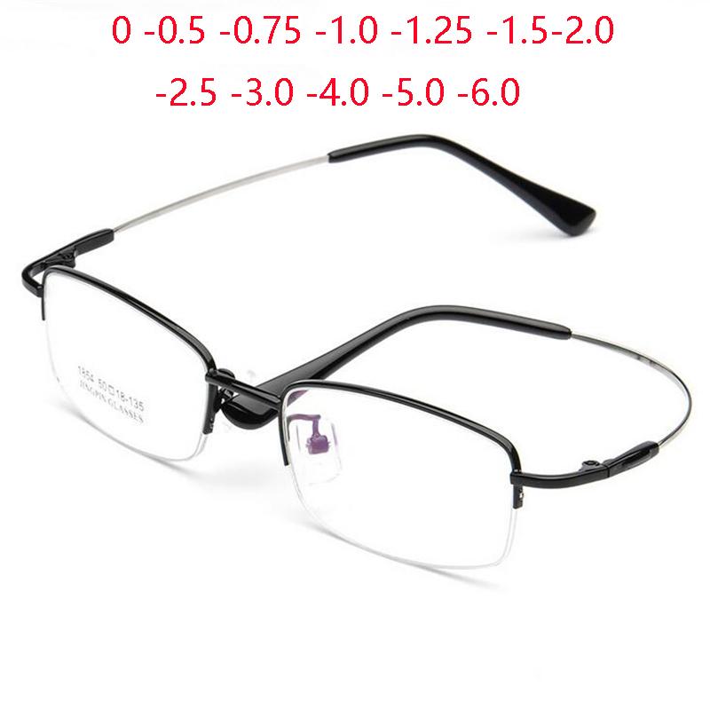 Sunglasses Semi-rimless Square Prescription Glasses For The Nearsighted Metal Anti Blue Rays Myopia Spectacles Diopter -0.5 -0.75 To -6.0Sun
Sunglasses Semi-rimless Square Prescription Glasses For The Nearsighted Metal Anti Blue Rays Myopia Spectacles Diopter -0.5 -0.75 To -6.0Sun