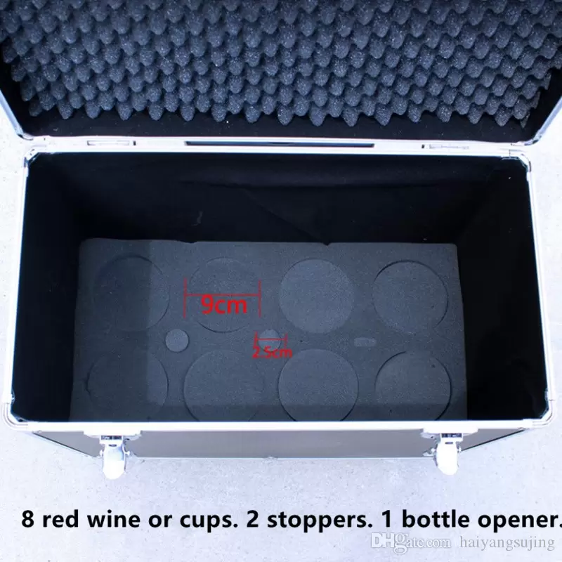 Multifunctional Baggage aluminum frame trolley case red wine glass Toolbox storage box universal travel suitcase bag 4 wheel luggage bags