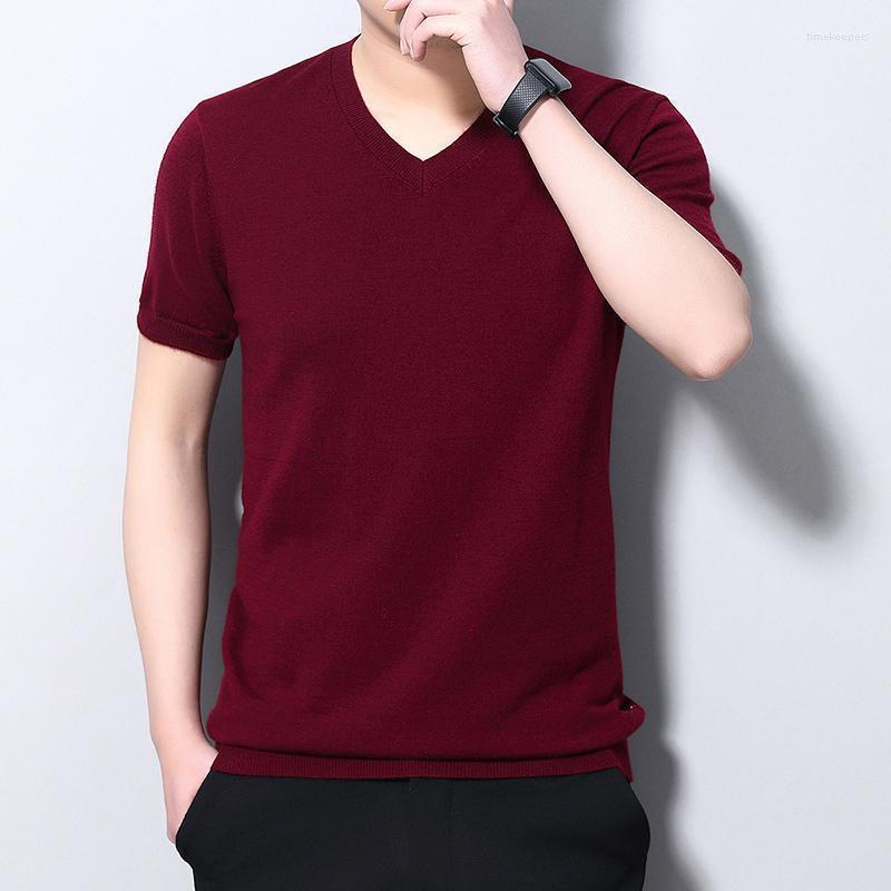 Men' Sweaters Men Wool Short Sleeve Sweater Shirt 2022 Spring Autumn V-neck Man Knitted Pure Cashmere Pullovers Time22, Black
Men' Sweaters Men Wool Short Sleeve Sweater Shirt 2022 Spring Autumn V-neck Man Knitted Pure Cashmere Pullovers Time22, Black