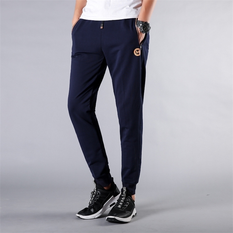 Big Size Sports Trousers Male Loose Leggings Plus Fat plus Fat Man Feet Leisure Wei Pants Close The Mouth Knitting Wei Pants T200422
