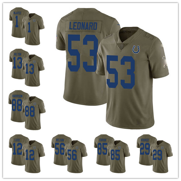 Jersey Indianapolis''Colts''MEN WOMEN YOUTH Matt Ryan T.Y. Hilton Andrew Luck Limited Football Olive 2017 Salute to Service
Jersey Indianapolis''Colts''MEN WOMEN YOUTH Matt Ryan T.Y. Hilton Andrew Luck Limited Football Olive 2017 Salute to Service