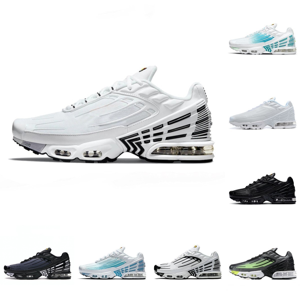 Designer Tn Plus 3 Tuned III Mens Sports Shoes Laser Blue White Leather Aquamarine Obsidian Hyper Violet Deep Parachute Ghost Green Triple Black Trainer Sneakers, Please contact us
Designer Tn Plus 3 Tuned III Mens Sports Shoes Laser Blue White Leather Aquamarine Obsidian Hyper Violet Deep Parachute Ghost Green Triple Black Trainer Sneakers, Please contact us