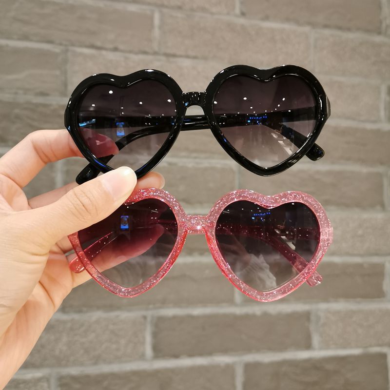 Fashion Love Heart Sunglasses Kids Stylish Design Gradient Glitter Eyewear Children Outdoor UV Protection Sun Glasses for Boys Girls High Quality Z260