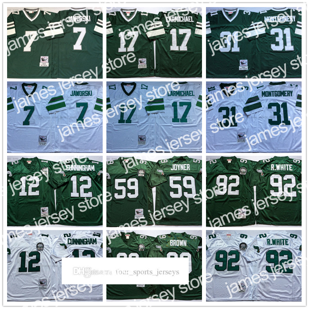 Football Jerseys James NCAA 75th Vintage Football 12 Randall Cunningham Jerseys 92 Reggie White 99 Jerome Borwn 59 Seth Joyner 31 Wilbert Montgomery 17, Same as picture
Football Jerseys James NCAA 75th Vintage Football 12 Randall Cunningham Jerseys 92 Reggie White 99 Jerome Borwn 59 Seth Joyner 31 Wilbert Montgomery 17, Same as picture