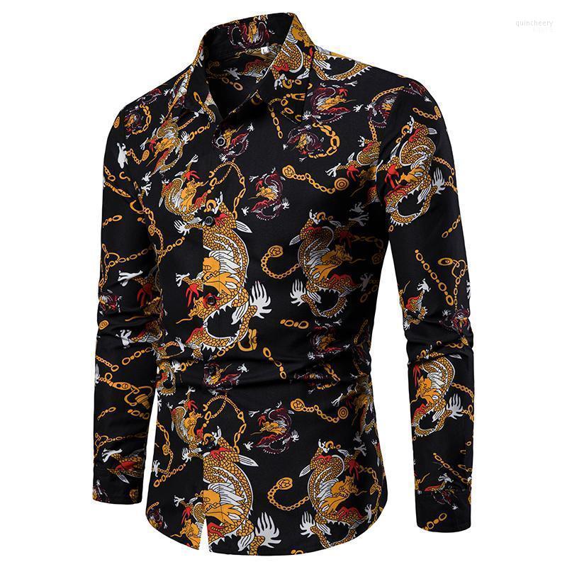 Top Quanlity 2022 Fashion Autumn Japanese Retro Shirt Men's Long Sleeve Chinese Dragon Male Trendy Casual Clothes Camisas Dress Shirts Quin2, Black
Top Quanlity 2022 Fashion Autumn Japanese Retro Shirt Men's Long Sleeve Chinese Dragon Male Trendy Casual Clothes Camisas Dress Shirts Quin2, Black