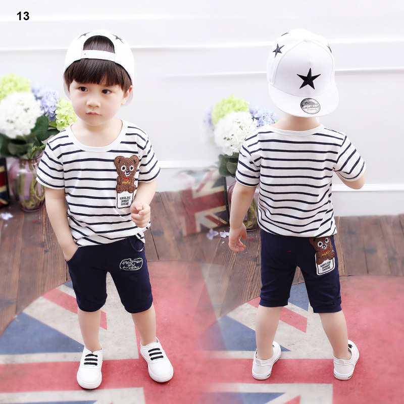 Boys Clothing Children Sets Summer Clothes Cartoon Kids Boy Set Cotton T-Shit+Pants 2PCS Outfits 220326