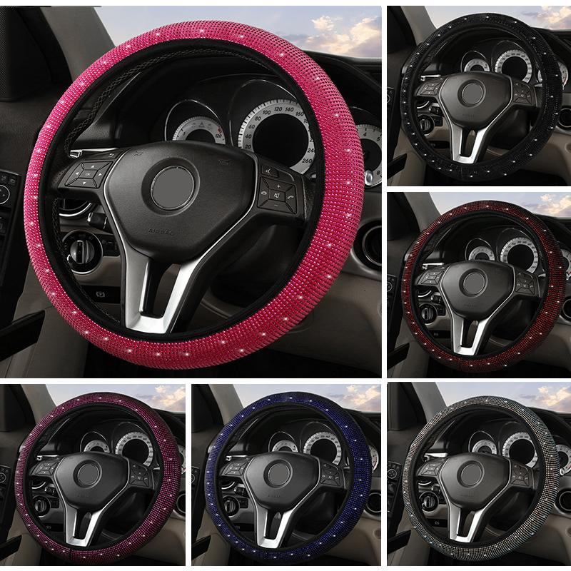 Steering Wheel Covers Multi-color Full Diamond-studded Cover No Inner Ring Elastic Non-slip Car Grip For 206 -ix35Steering CoversSteering Co
Steering Wheel Covers Multi-color Full Diamond-studded Cover No Inner Ring Elastic Non-slip Car Grip For 206 -ix35Steering CoversSteering Co