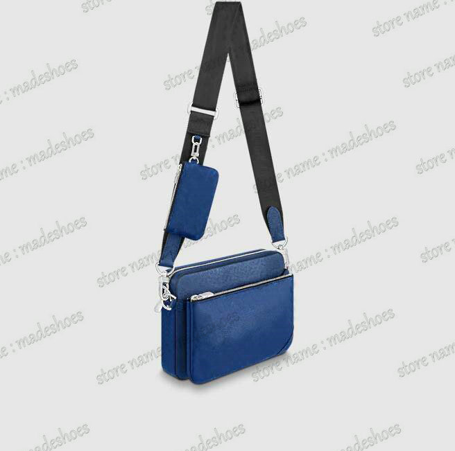 Trio Message Bag M30848 Cobalt Blue Monograms Mens Designer 3 in 1 CrossBody Luxurys Shoulder Bag For Men With Removable Zipped Pocket Pouch Purse
Trio Message Bag M30848 Cobalt Blue Monograms Mens Designer 3 in 1 CrossBody Luxurys Shoulder Bag For Men With Removable Zipped Pocket Pouch Purse