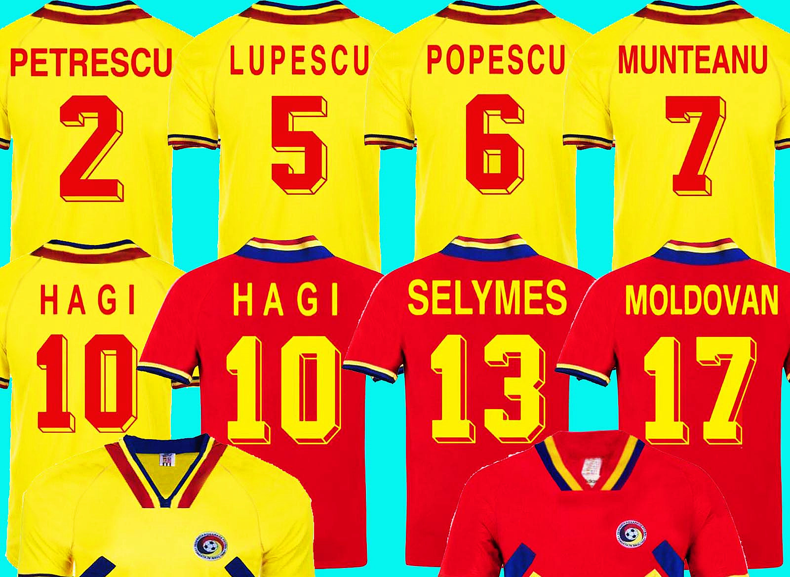 Classic1994 HAGI RADUCIOIU POPESCU ROMANIA Mens RETRO Soccer Jerseys RoMaNia National Team Home Yellow Away Red Football Shirt Short Sleeve, 1994 away
Classic1994 HAGI RADUCIOIU POPESCU ROMANIA Mens RETRO Soccer Jerseys RoMaNia National Team Home Yellow Away Red Football Shirt Short Sleeve, 1994 away