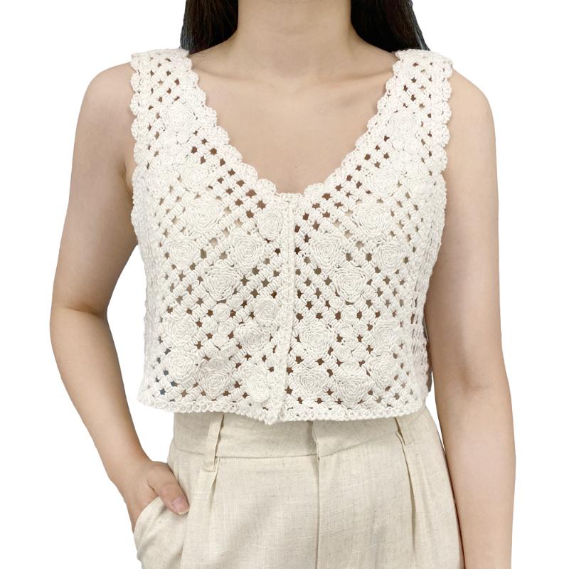 Women's Tanks & Camis Knit Crochet Summer Swimsuit Sexy Vintage Handmade Lace Sleeveless Tops Womens Tank Halter Crop TopWomen's, Cotton rope. 1 white
Women's Tanks & Camis Knit Crochet Summer Swimsuit Sexy Vintage Handmade Lace Sleeveless Tops Womens Tank Halter Crop TopWomen's, Cotton rope. 1 white