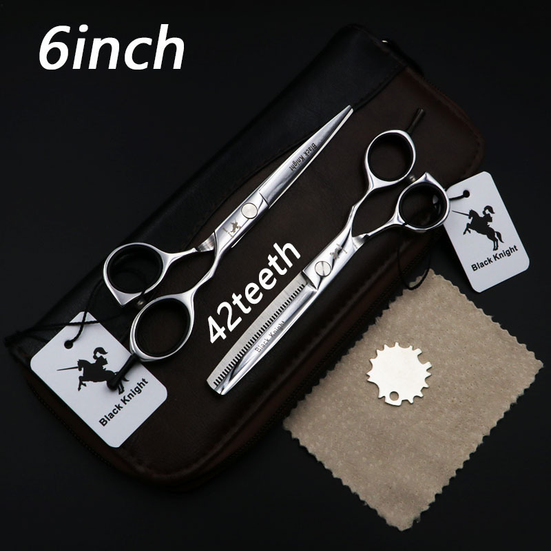 5.5/6 inch Professional Hairdressing scissors set Cutting+Thinning Barber shears High quality 38/42teeth 220317