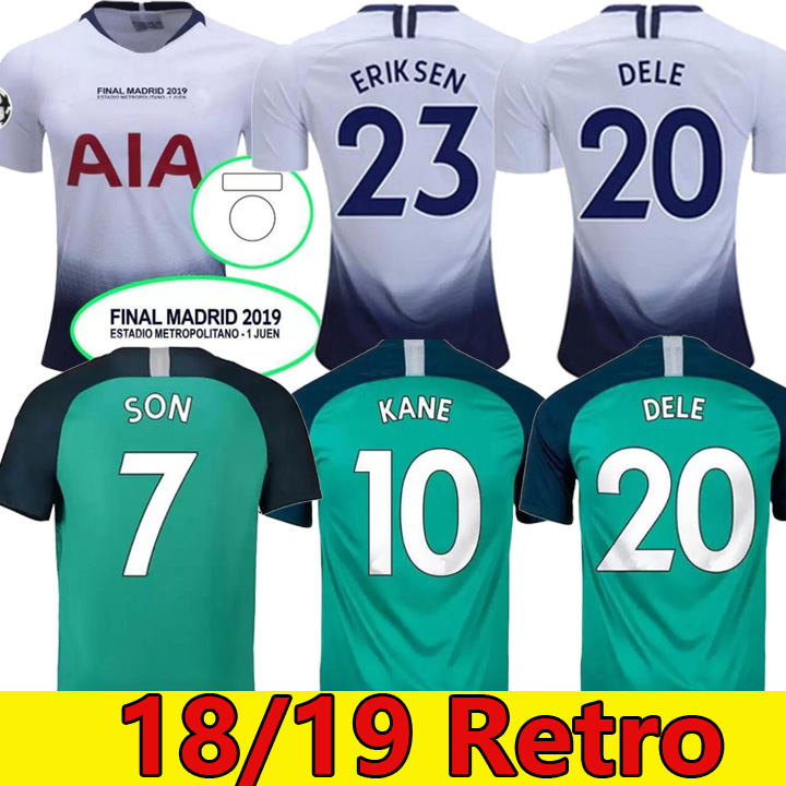 Retro classic soccer jerseys TRIPPIER ALDERWEIRELD VERTONGHEN LLORENTE KANE ERIKSEN SON SISSOKO ALLI LUCAS DIER 18 19 final home 3rd football shirt, 18/19 away 3
Retro classic soccer jerseys TRIPPIER ALDERWEIRELD VERTONGHEN LLORENTE KANE ERIKSEN SON SISSOKO ALLI LUCAS DIER 18 19 final home 3rd football shirt, 18/19 away 3