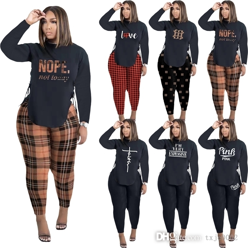 Fall Women Tracksuits Sweatsuits 2 Piece Outfits Printed Side Split Bandage Long Sleeved T Shirt And Trousers Suit Matching Sets, Symbol
Fall Women Tracksuits Sweatsuits 2 Piece Outfits Printed Side Split Bandage Long Sleeved T Shirt And Trousers Suit Matching Sets, Symbol
