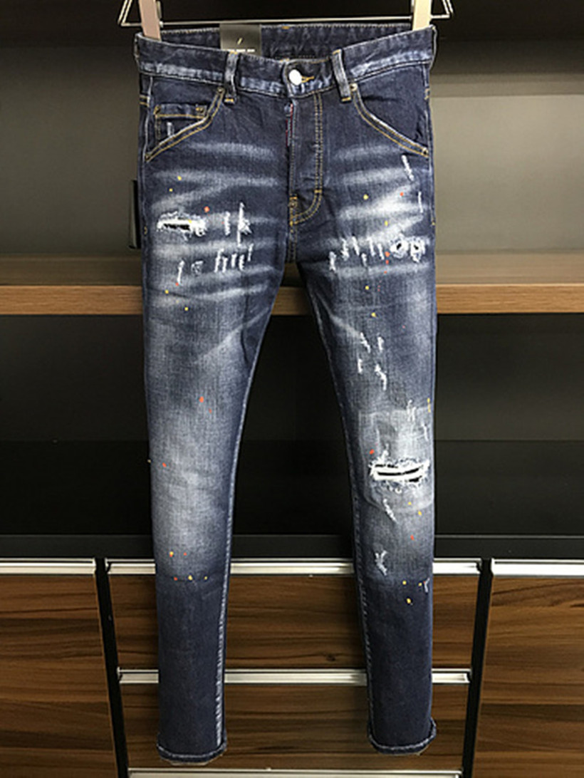 DSQ Jeans Men Jeans Mens Luxury DesignerJeans Skinny Ripped Cool Guy Causal Hole Denim Jean Fashion Brand Fit trousers Men's Washed Pant d2 9819, 9801
DSQ Jeans Men Jeans Mens Luxury DesignerJeans Skinny Ripped Cool Guy Causal Hole Denim Jean Fashion Brand Fit trousers Men's Washed Pant d2 9819, 9801