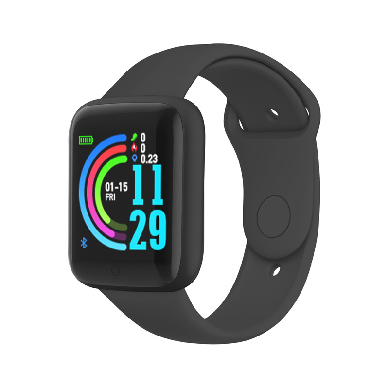 Y68 Smart Watch Heart Rate Blood Pressure Oxygen Monitoring Multi-Function Reminder D20 Waterproof Sport Smartwatch for Women's Watches