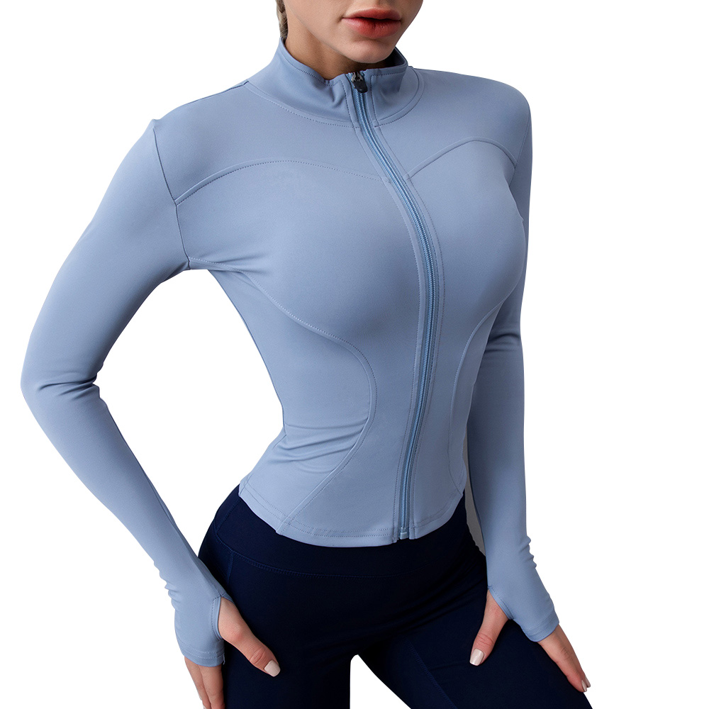 ladies zipper cardigan Polyester material Yoga Outfits No pockets 4 needle 6 thread stand up collar long sleeve tops sport jacket black blue Purple Solid, Dark purple
ladies zipper cardigan Polyester material Yoga Outfits No pockets 4 needle 6 thread stand up collar long sleeve tops sport jacket black blue Purple Solid, Dark purple