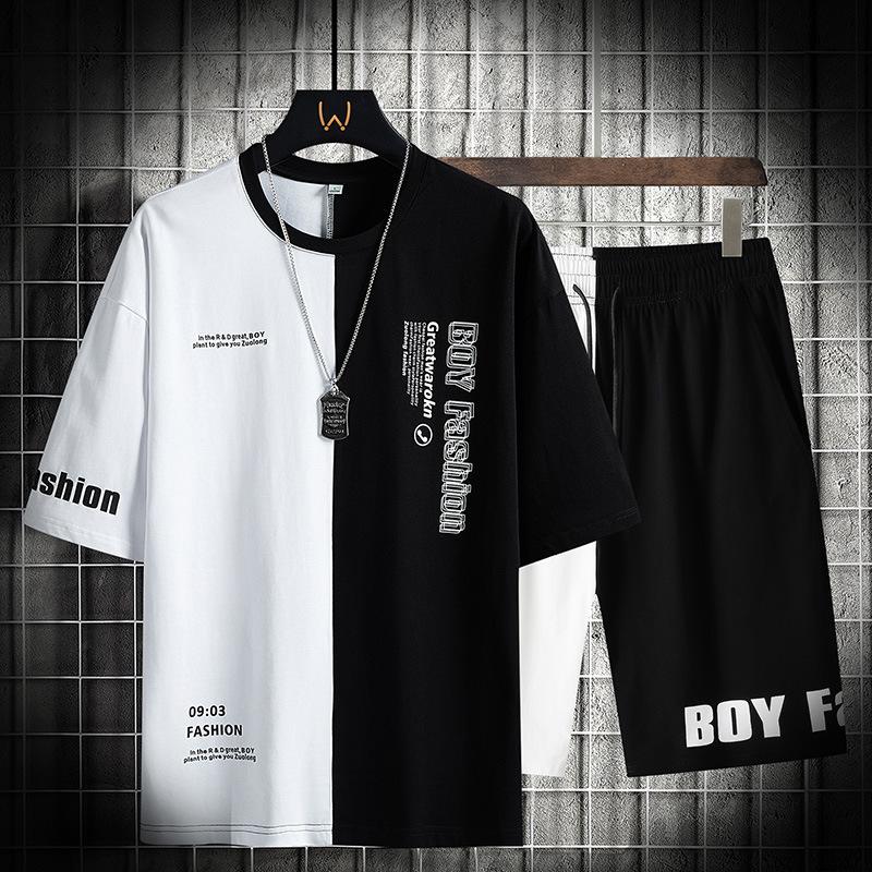 Men's Tracksuits Men's Spring And Summer Short Sleeved Shorts Sports Leisure Suit Korean Fashion Color Matching Student MenMen's, Gray
Men's Tracksuits Men's Spring And Summer Short Sleeved Shorts Sports Leisure Suit Korean Fashion Color Matching Student MenMen's, Gray