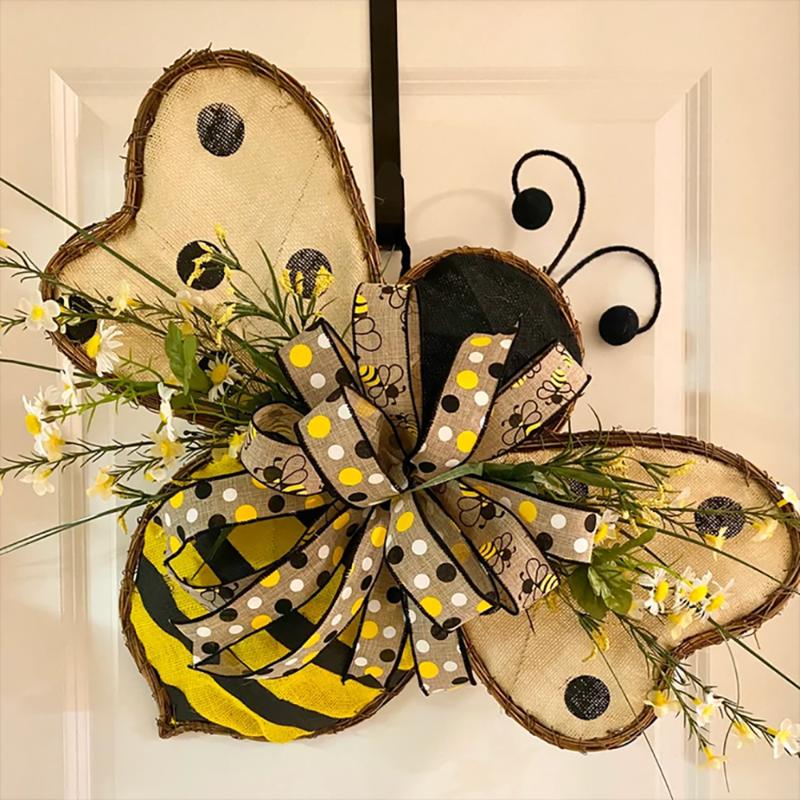 Decorative Flowers & Wreaths 1pc Simulation Bee Shaped Door Hanger Wooden Front Wall Garland Wreath For Wedding Party Home DecorationDecorat, As pic
Decorative Flowers & Wreaths 1pc Simulation Bee Shaped Door Hanger Wooden Front Wall Garland Wreath For Wedding Party Home DecorationDecorat, As pic