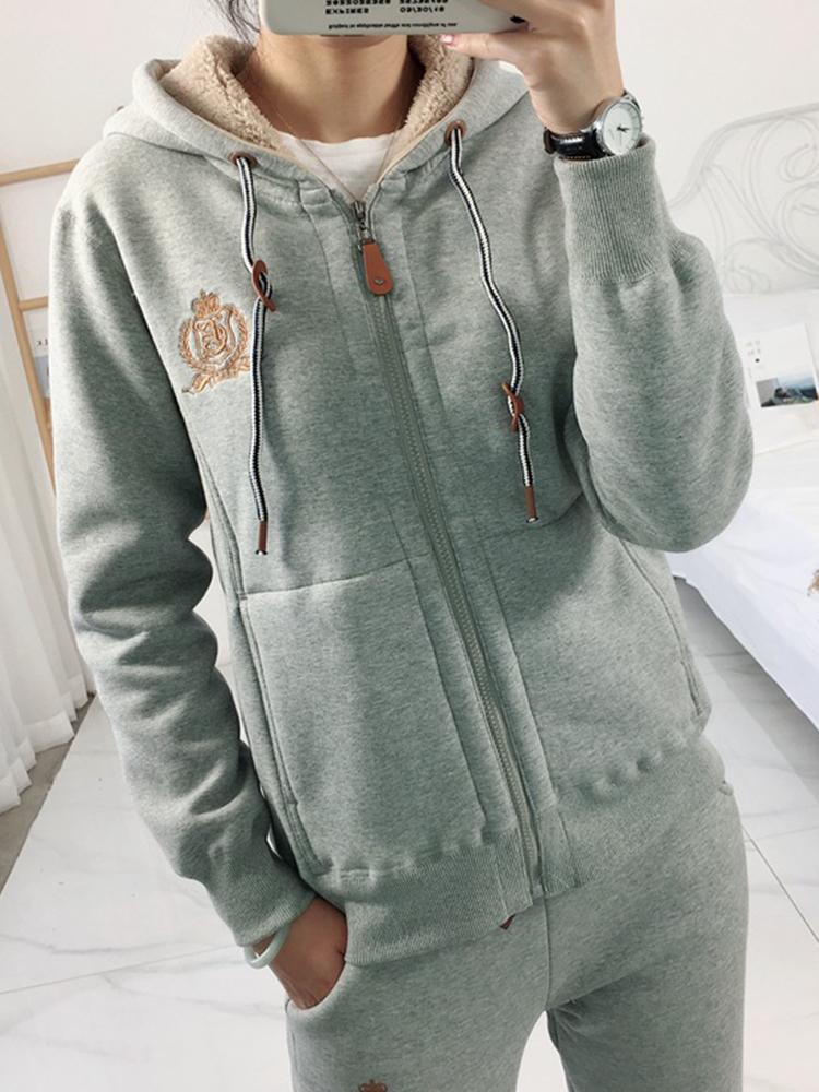 Women's Hoodies & Sweatshirts Casual Sweatshirt Women Autumn Winter Warm Padded Hooded Jacket Female 2022 Lamb Wool Embroidery WomanWomen's, Black
Women's Hoodies & Sweatshirts Casual Sweatshirt Women Autumn Winter Warm Padded Hooded Jacket Female 2022 Lamb Wool Embroidery WomanWomen's, Black