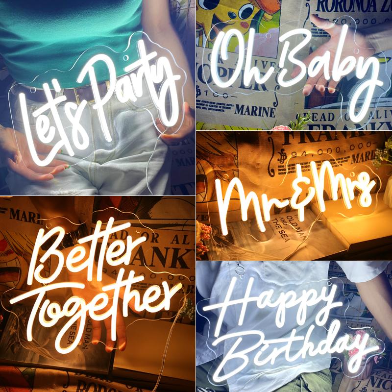 Night Lights Neon Light Sign Happy Birthday LED Flex Signs Letters With Transparent Acrylic Wedding Party Room DecorNight
Night Lights Neon Light Sign Happy Birthday LED Flex Signs Letters With Transparent Acrylic Wedding Party Room DecorNight